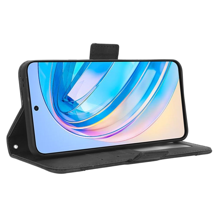 For Honor X8a Skin Feel Calf Texture Card Slots Leather Phone Case