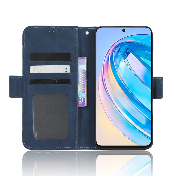 For Honor X8a Skin Feel Calf Texture Card Slots Leather Phone Case