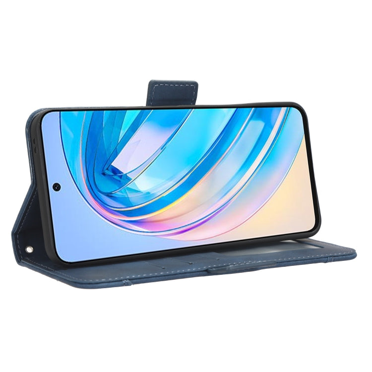 For Honor X8a Skin Feel Calf Texture Card Slots Leather Phone Case