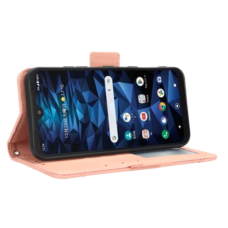 For Kyocera Digno SX3 KYG02 Skin Feel Calf Texture Card Slots Leather Phone Case