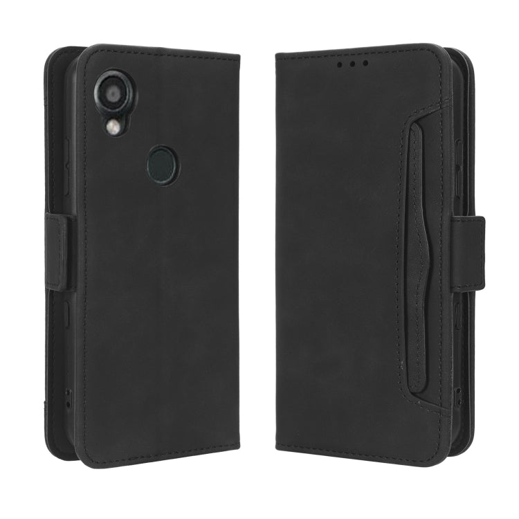 For Kyocera Digno SX3 KYG02 Skin Feel Calf Texture Card Slots Leather Phone Case