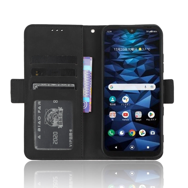 For Kyocera Digno SX3 KYG02 Skin Feel Calf Texture Card Slots Leather Phone Case