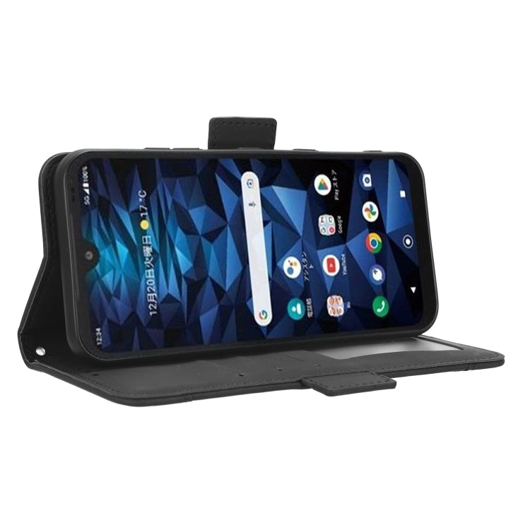 For Kyocera Digno SX3 KYG02 Skin Feel Calf Texture Card Slots Leather Phone Case