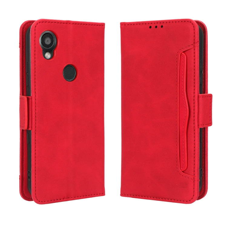 For Kyocera Digno SX3 KYG02 Skin Feel Calf Texture Card Slots Leather Phone Case