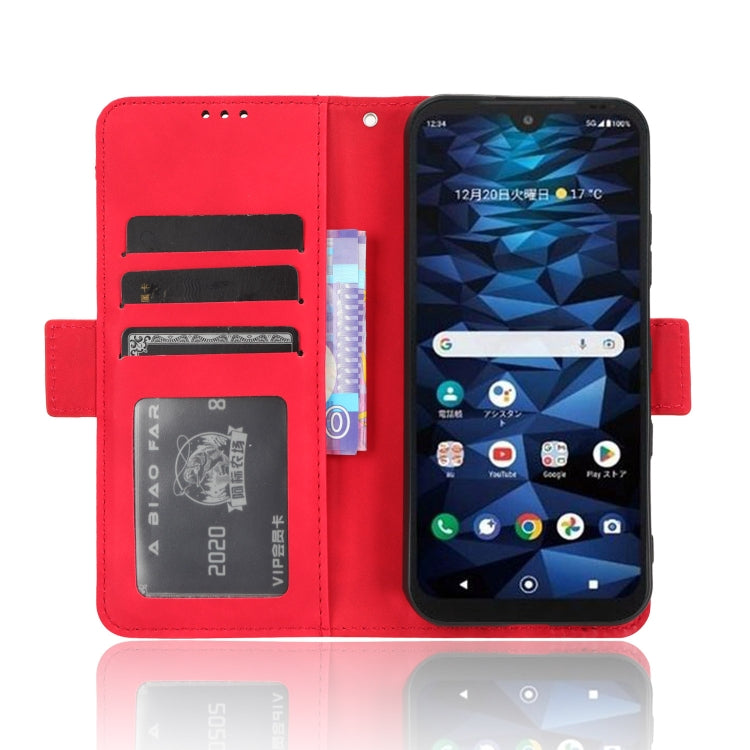 For Kyocera Digno SX3 KYG02 Skin Feel Calf Texture Card Slots Leather Phone Case