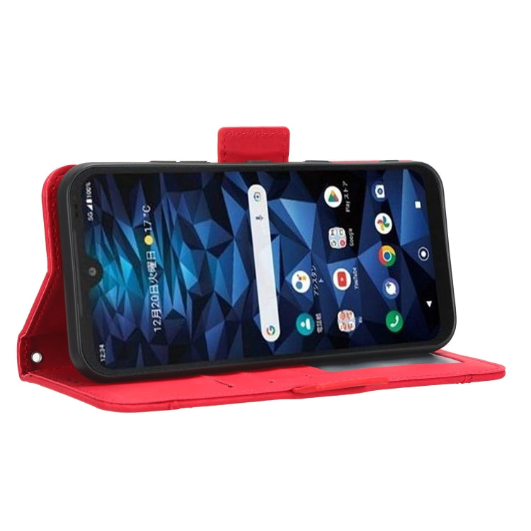 For Kyocera Digno SX3 KYG02 Skin Feel Calf Texture Card Slots Leather Phone Case