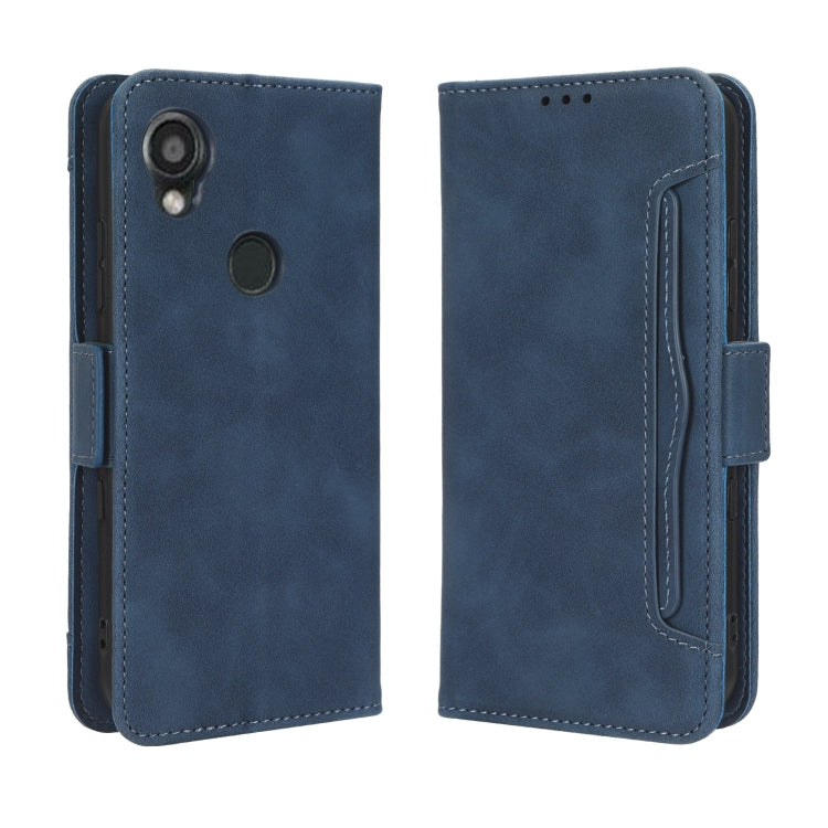 For Kyocera Digno SX3 KYG02 Skin Feel Calf Texture Card Slots Leather Phone Case