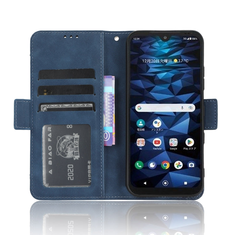 For Kyocera Digno SX3 KYG02 Skin Feel Calf Texture Card Slots Leather Phone Case