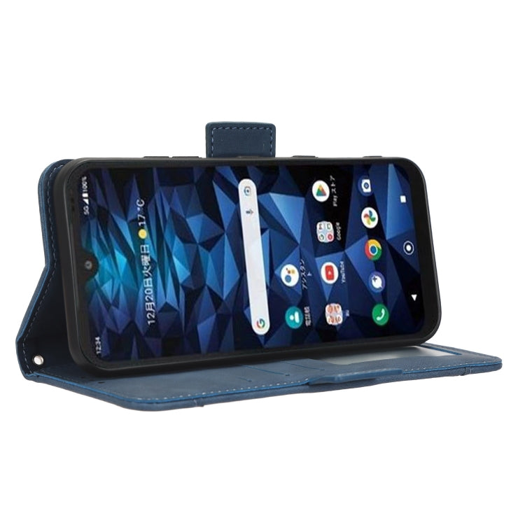 For Kyocera Digno SX3 KYG02 Skin Feel Calf Texture Card Slots Leather Phone Case