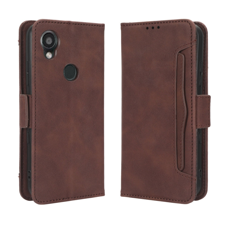 For Kyocera Digno SX3 KYG02 Skin Feel Calf Texture Card Slots Leather Phone Case