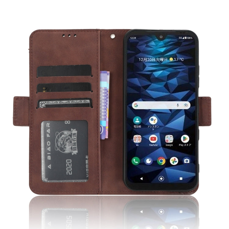 For Kyocera Digno SX3 KYG02 Skin Feel Calf Texture Card Slots Leather Phone Case