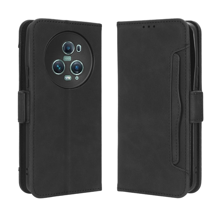 For Honor Magic5 Pro Skin Feel Calf Texture Card Slots Leather Phone Case