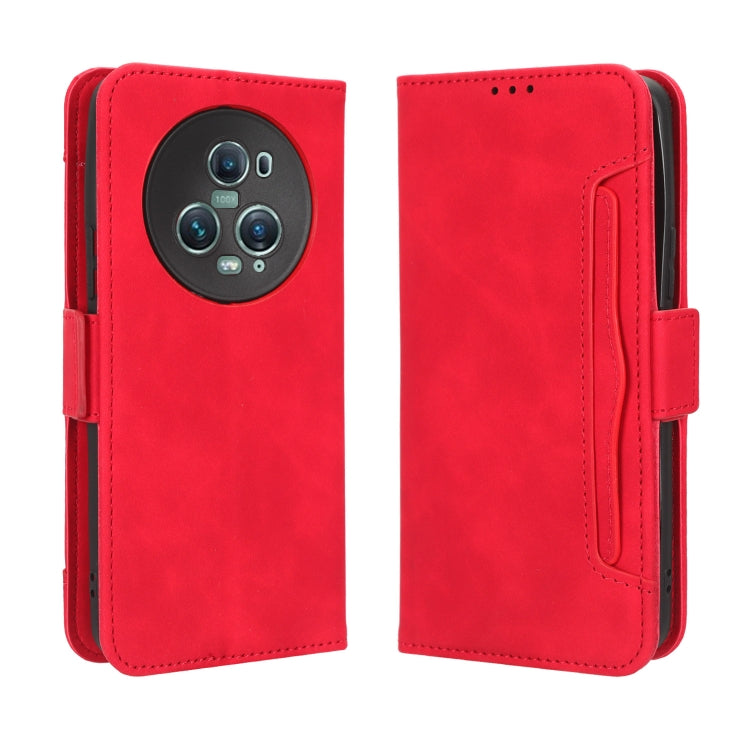 For Honor Magic5 Pro Skin Feel Calf Texture Card Slots Leather Phone Case