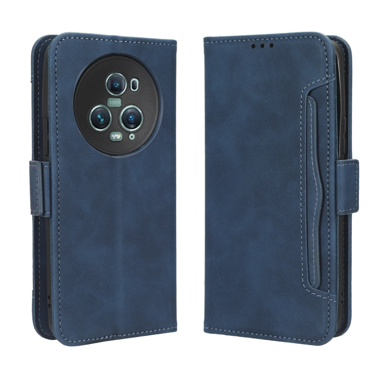 For Honor Magic5 Pro Skin Feel Calf Texture Card Slots Leather Phone Case