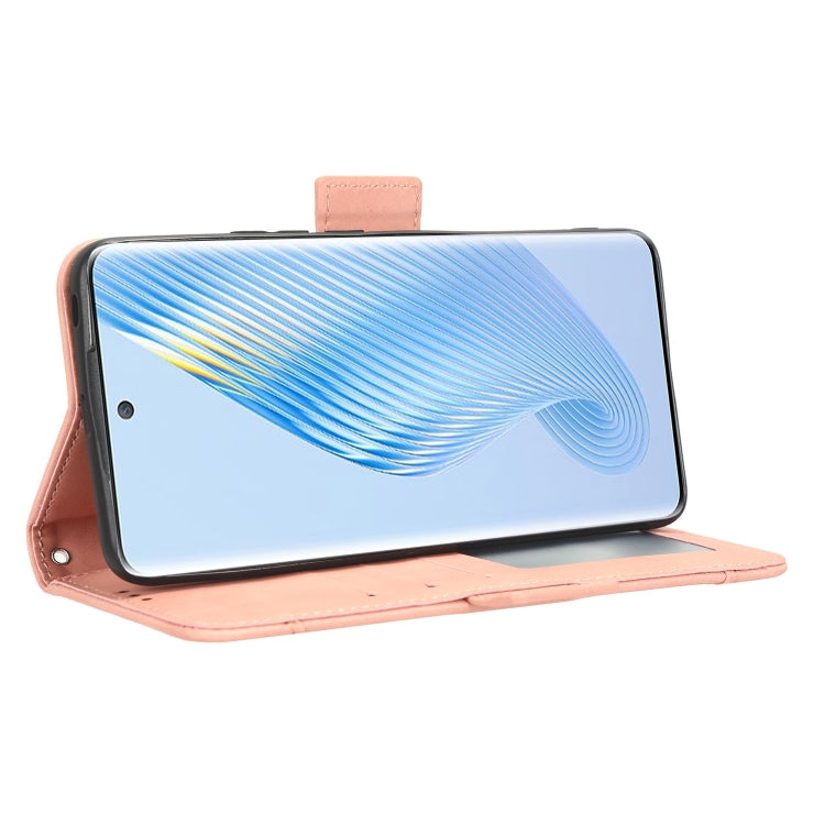 For Honor Magic5 Skin Feel Calf Texture Card Slots Leather Phone Case