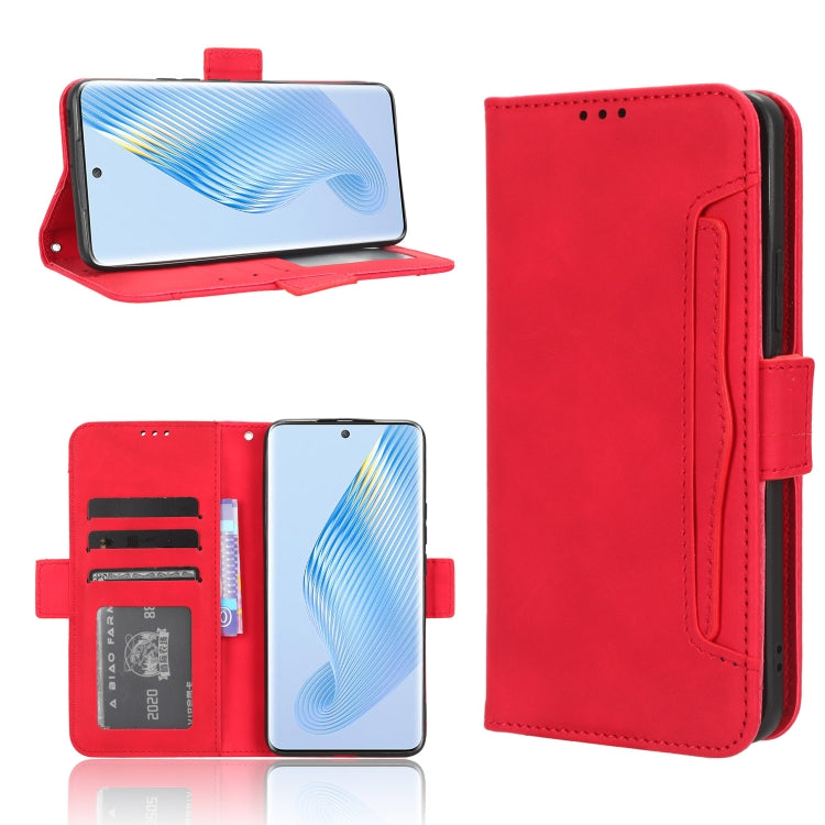 For Honor Magic5 Skin Feel Calf Texture Card Slots Leather Phone Case