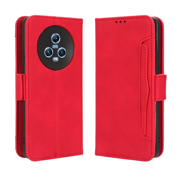 For Honor Magic5 Skin Feel Calf Texture Card Slots Leather Phone Case
