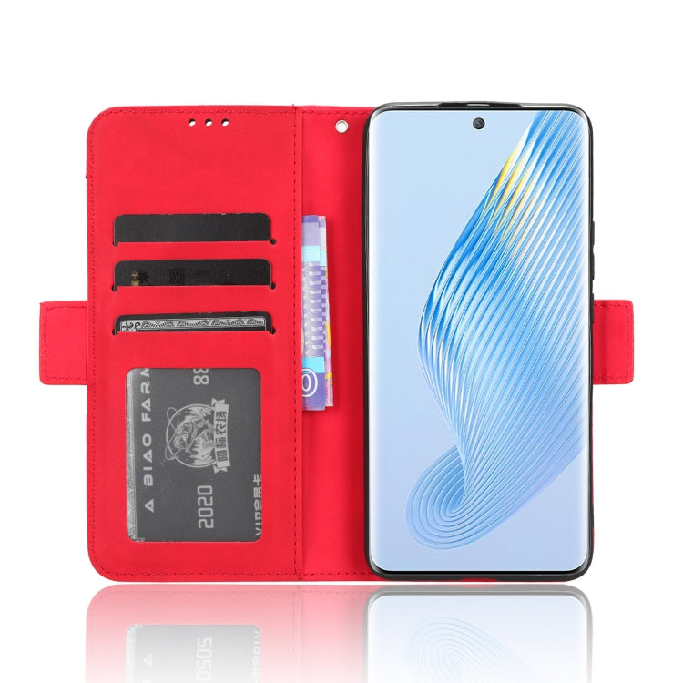 For Honor Magic5 Skin Feel Calf Texture Card Slots Leather Phone Case