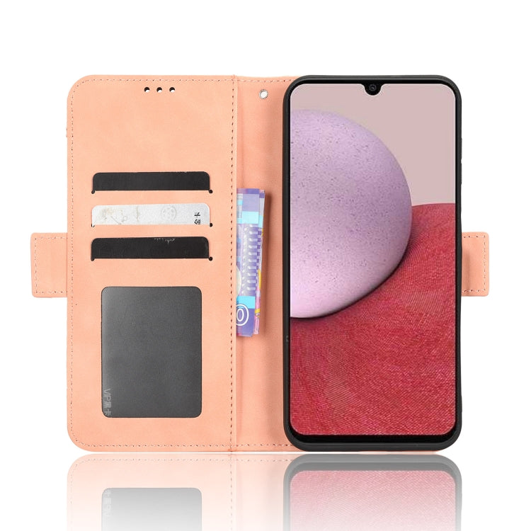 For Samsung Galaxy A24 4G Skin Feel Calf Texture Card Slots Leather Phone Case