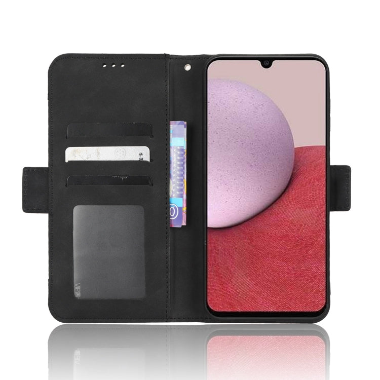 For Samsung Galaxy A24 4G Skin Feel Calf Texture Card Slots Leather Phone Case
