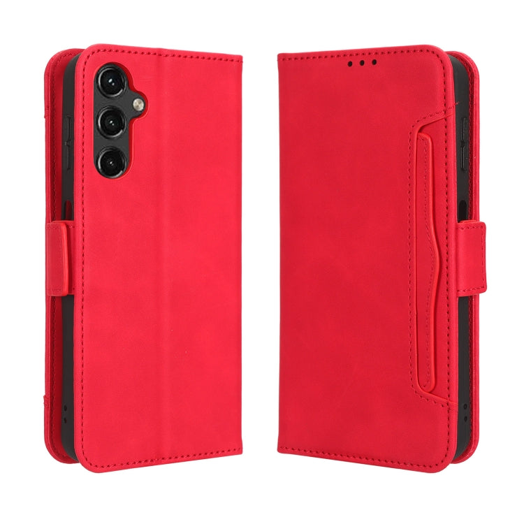 For Samsung Galaxy A24 4G Skin Feel Calf Texture Card Slots Leather Phone Case