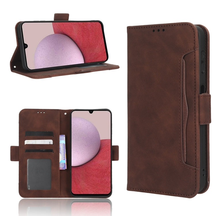 For Samsung Galaxy A24 4G Skin Feel Calf Texture Card Slots Leather Phone Case