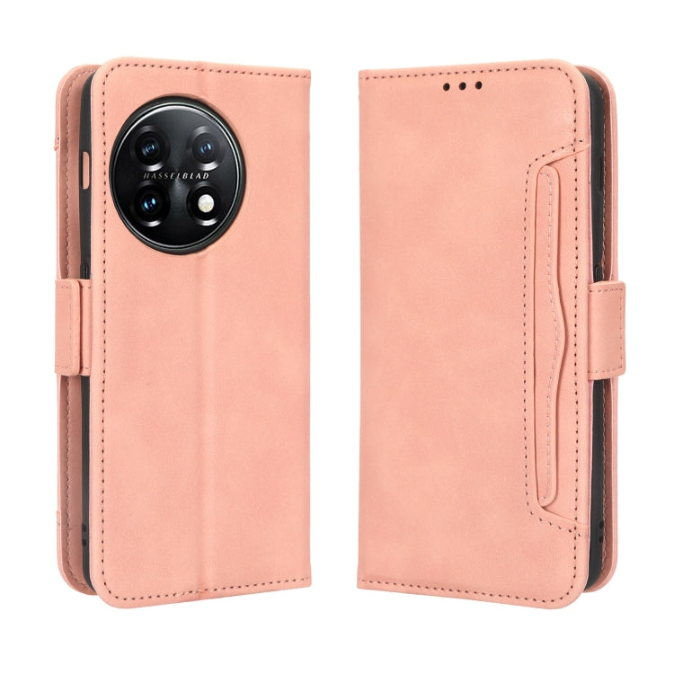 For OnePlus 11R / Ace 2 Skin Feel Calf Texture Card Slots Leather Phone Case