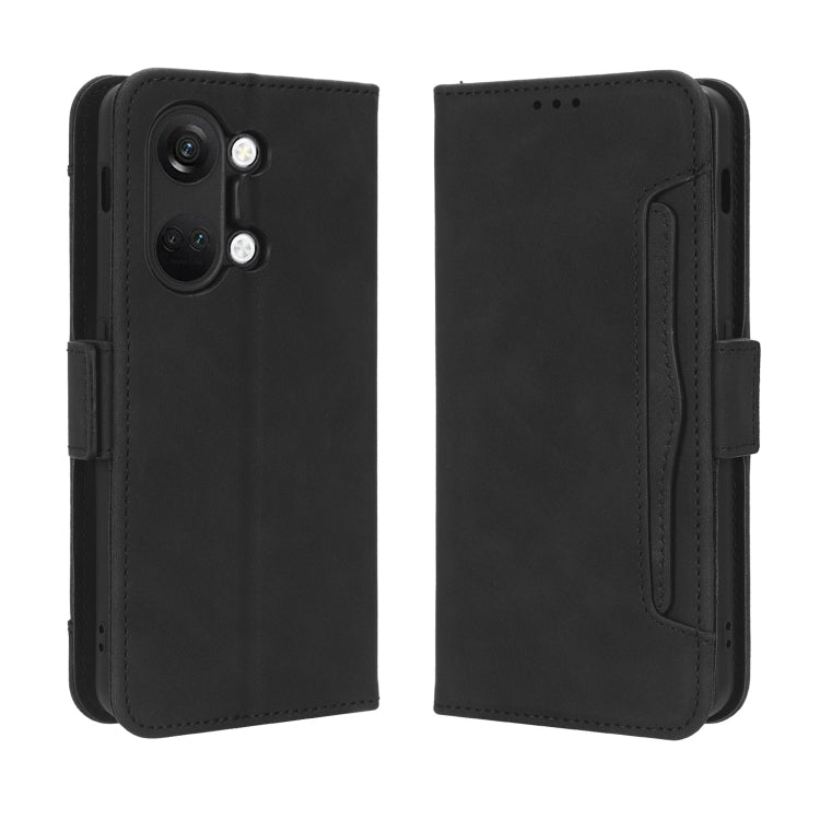 For OnePlus Ace 2V Skin Feel Calf Texture Card Slots Leather Phone Case