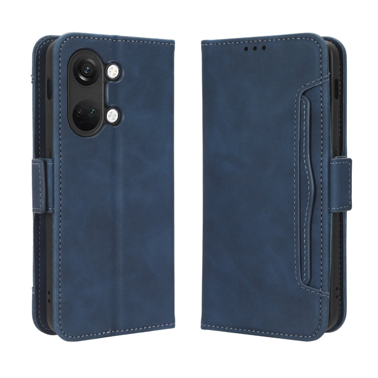 For OnePlus Ace 2V Skin Feel Calf Texture Card Slots Leather Phone Case