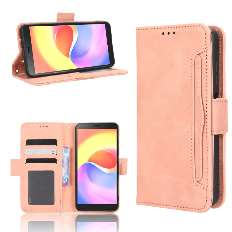 For ZTE Blade A32 Skin Feel Calf Texture Card Slots Leather Phone Case