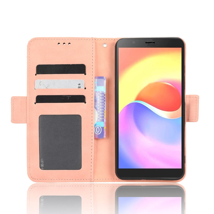 For ZTE Blade A32 Skin Feel Calf Texture Card Slots Leather Phone Case