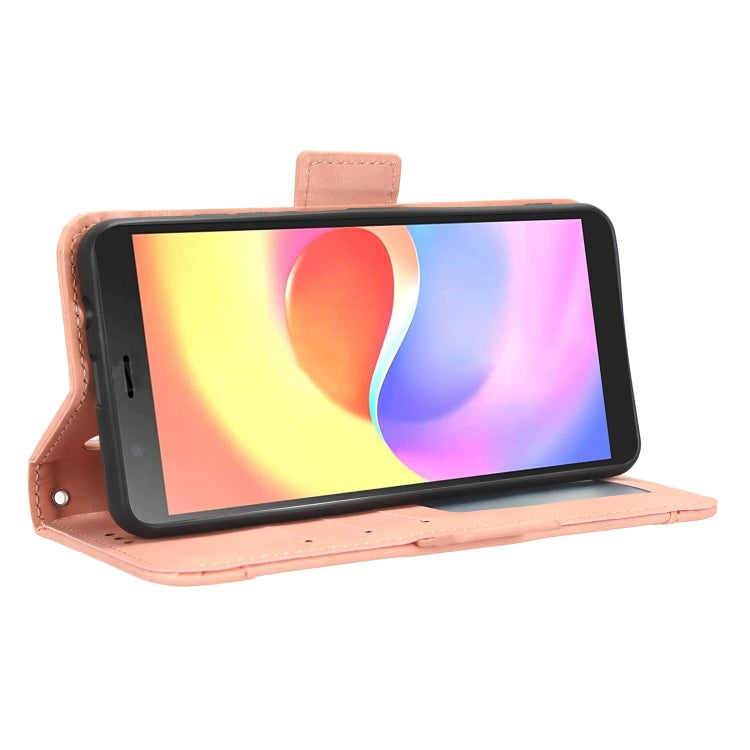 For ZTE Blade A32 Skin Feel Calf Texture Card Slots Leather Phone Case