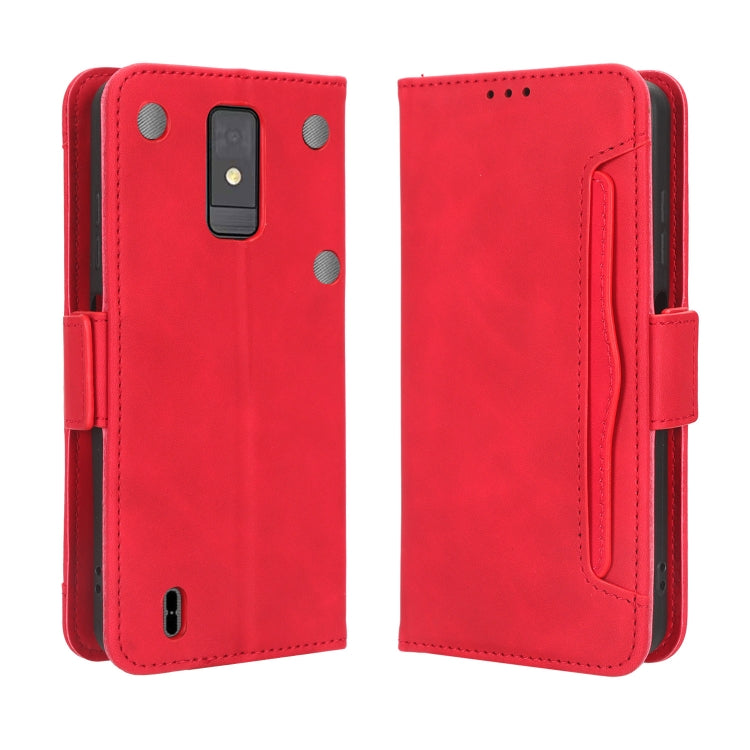 For ZTE Blade A32 Skin Feel Calf Texture Card Slots Leather Phone Case