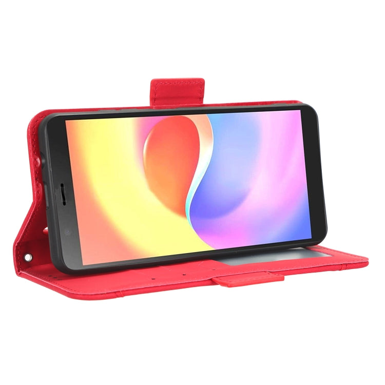 For ZTE Blade A32 Skin Feel Calf Texture Card Slots Leather Phone Case