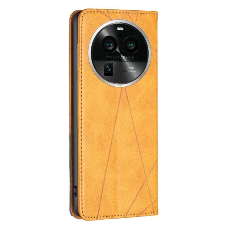 For OPPO Find X6 Pro 5G Prismatic Invisible Magnetic Leather Phone Case