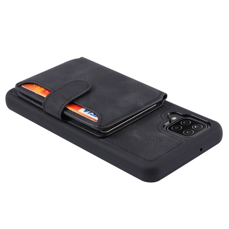 For Samsung Galaxy A12 5G Skin Feel Dream Anti-theft Brush Shockproof Portable Skin Card Bag Phone Case