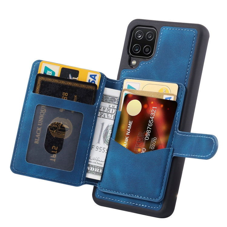 For Samsung Galaxy A12 5G Skin Feel Dream Anti-theft Brush Shockproof Portable Skin Card Bag Phone Case