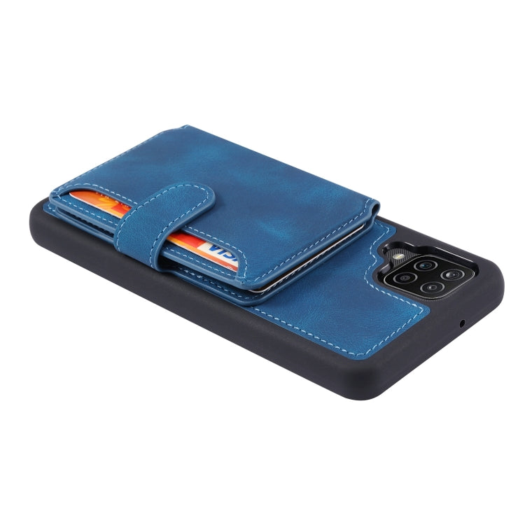 For Samsung Galaxy A12 5G Skin Feel Dream Anti-theft Brush Shockproof Portable Skin Card Bag Phone Case