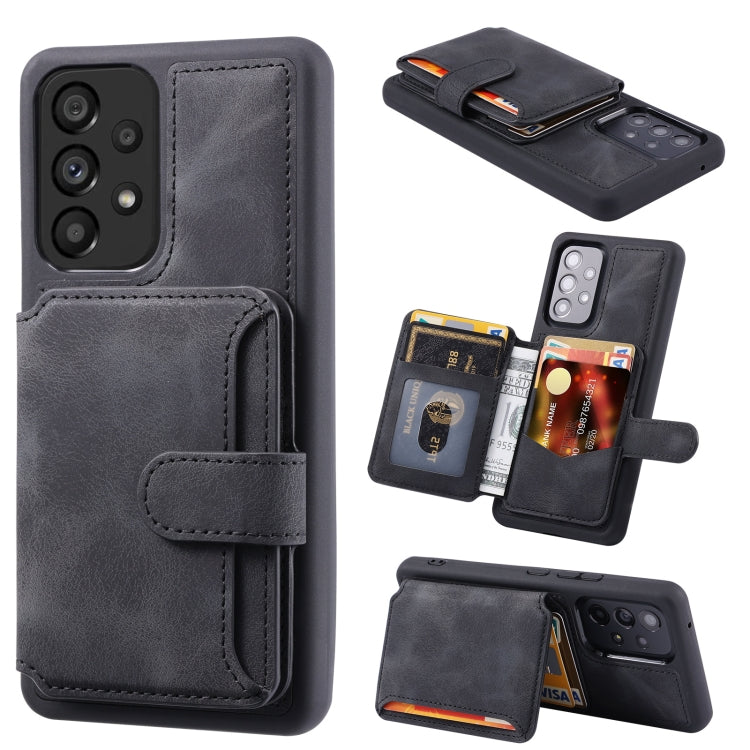 For Samsung Galaxy A13 4G/5G Skin Feel Dream Anti-theft Brush Shockproof Portable Skin Card Bag Phone Case