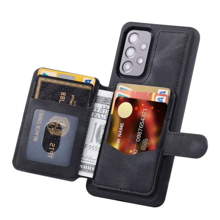 For Samsung Galaxy A13 4G/5G Skin Feel Dream Anti-theft Brush Shockproof Portable Skin Card Bag Phone Case
