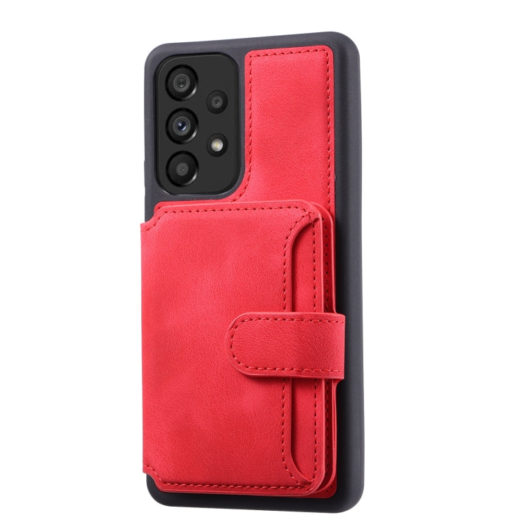 For Samsung Galaxy A13 4G/5G Skin Feel Dream Anti-theft Brush Shockproof Portable Skin Card Bag Phone Case