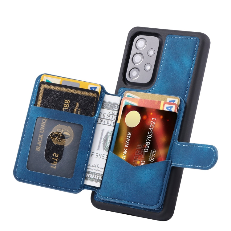 For Samsung Galaxy A13 4G/5G Skin Feel Dream Anti-theft Brush Shockproof Portable Skin Card Bag Phone Case