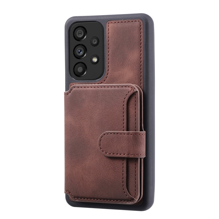 For Samsung Galaxy A13 4G/5G Skin Feel Dream Anti-theft Brush Shockproof Portable Skin Card Bag Phone Case