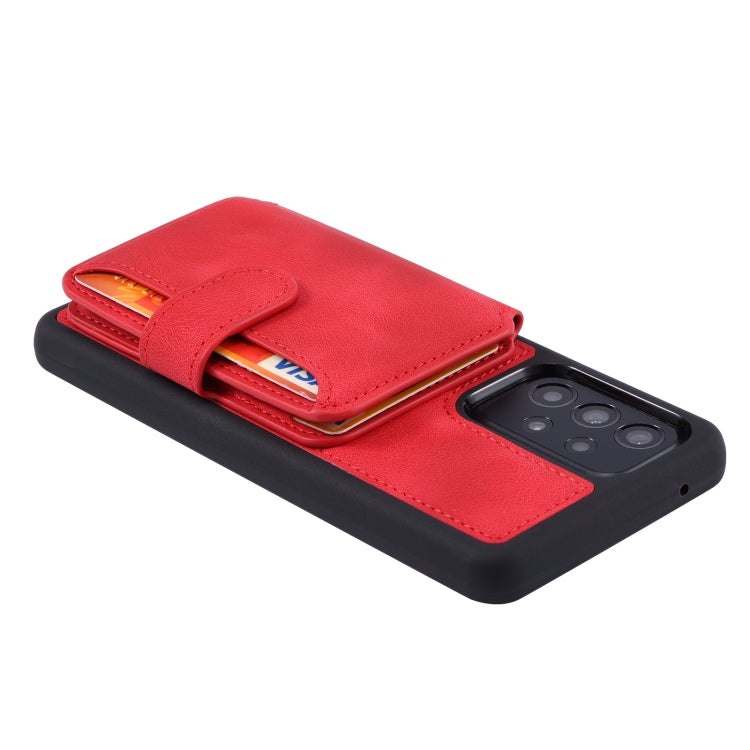 For Samsung Galaxy A53 5G Skin Feel Dream Anti-theft Brush Shockproof Portable Skin Card Bag Phone Case