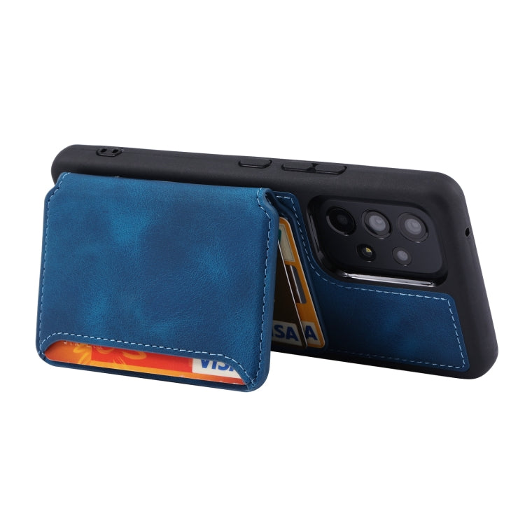 For Samsung Galaxy A53 5G Skin Feel Dream Anti-theft Brush Shockproof Portable Skin Card Bag Phone Case