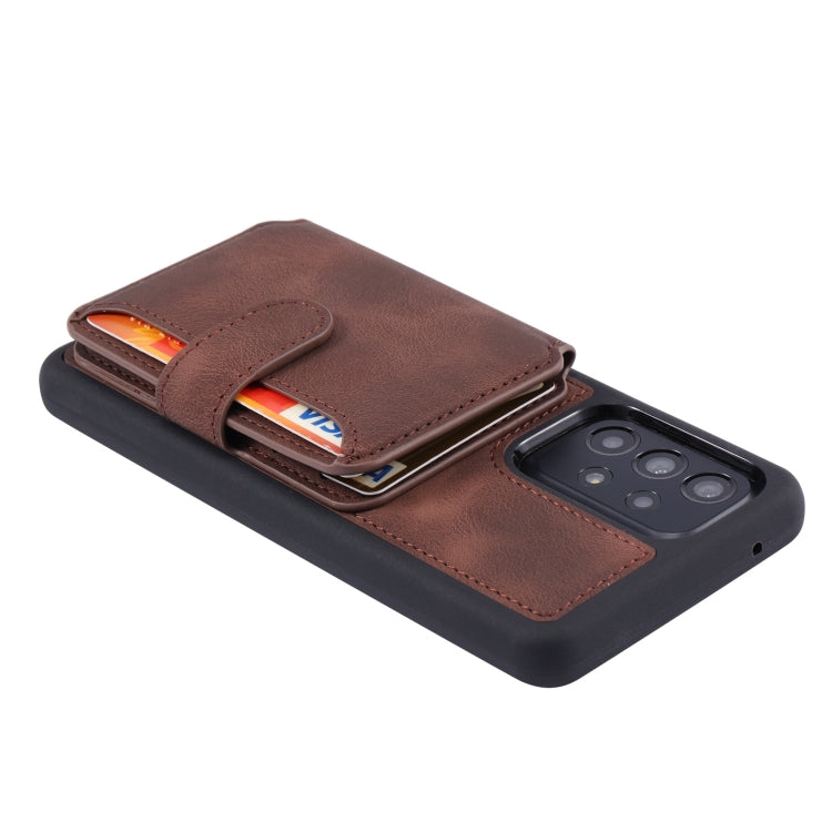 For Samsung Galaxy A53 5G Skin Feel Dream Anti-theft Brush Shockproof Portable Skin Card Bag Phone Case