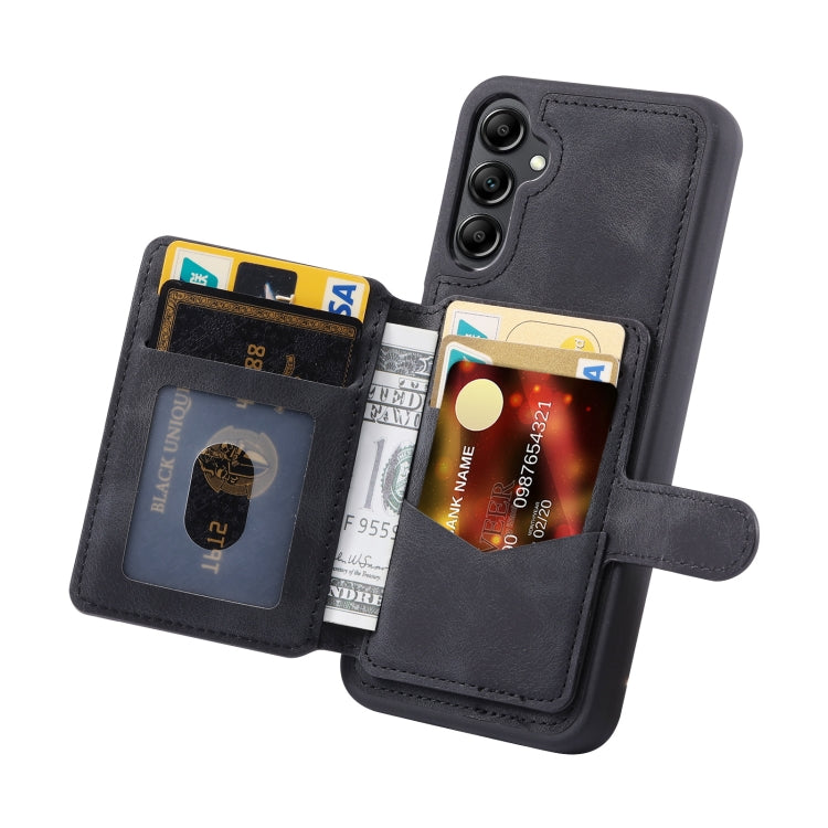 For Samsung Galaxy A54 5G Skin Feel Dream Anti-theft Brush Shockproof Portable Skin Card Bag Phone Case