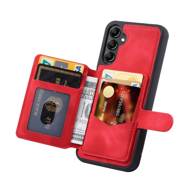 For Samsung Galaxy A54 5G Skin Feel Dream Anti-theft Brush Shockproof Portable Skin Card Bag Phone Case