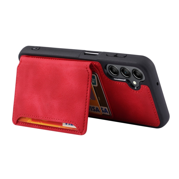 For Samsung Galaxy A54 5G Skin Feel Dream Anti-theft Brush Shockproof Portable Skin Card Bag Phone Case