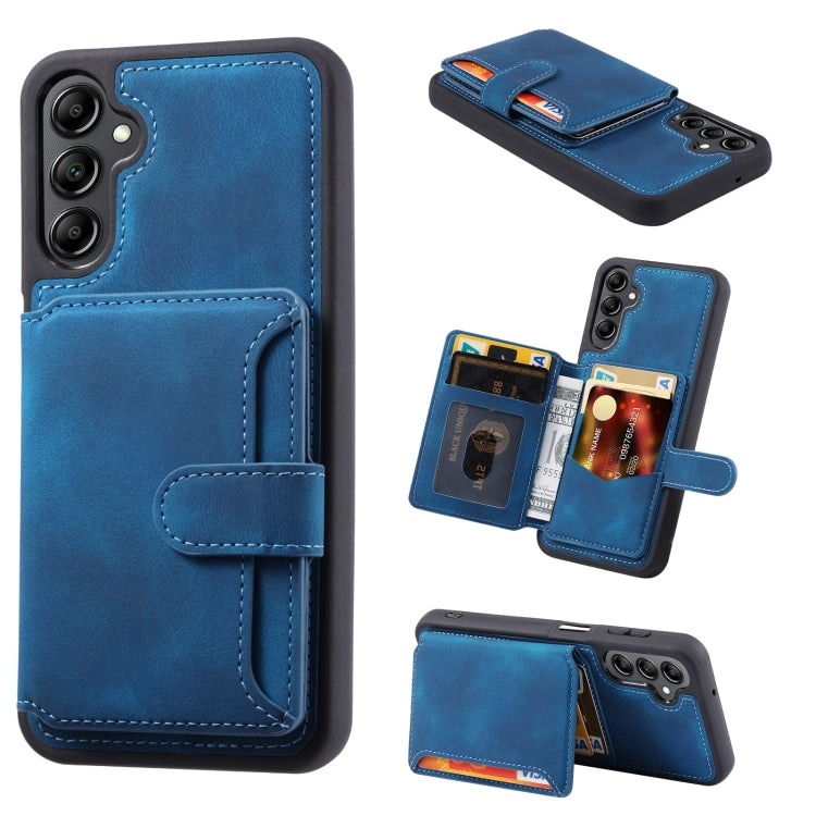 For Samsung Galaxy A54 5G Skin Feel Dream Anti-theft Brush Shockproof Portable Skin Card Bag Phone Case